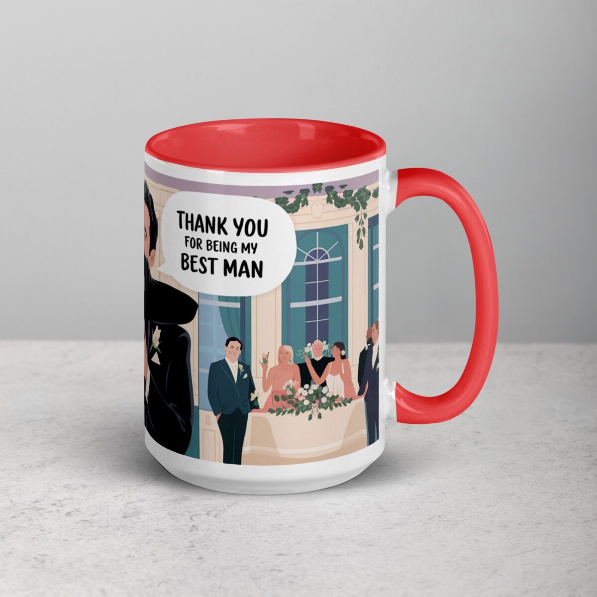 Elegant Thank You Best Man Coffee Mug & Tea Cup - Image 12