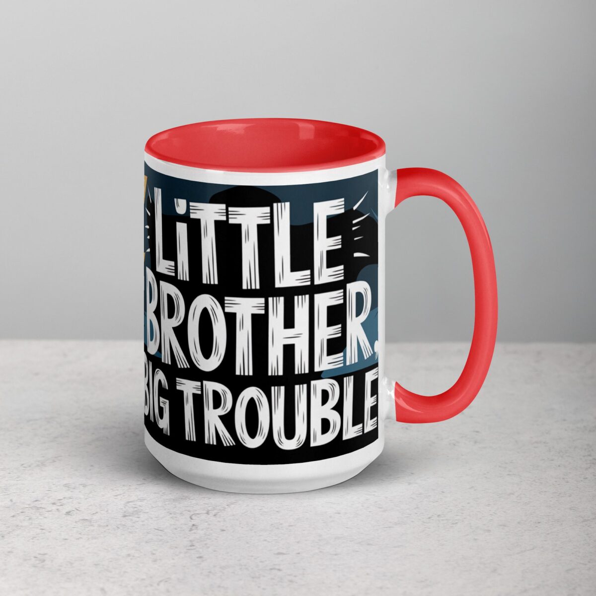 Little Brother, Big Trouble Coffee Mug - Image 12