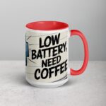 Low Battery, Need Coffee Gamer Mug - Image 12