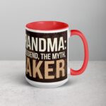 Grandma: The Legend, The Myth, The Baker Coffee Mug - Image 12