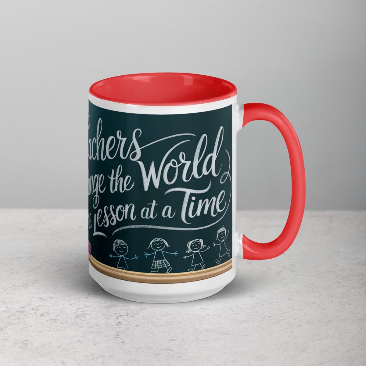 Teachers Change the World One Lesson at a Time Mug - Image 12