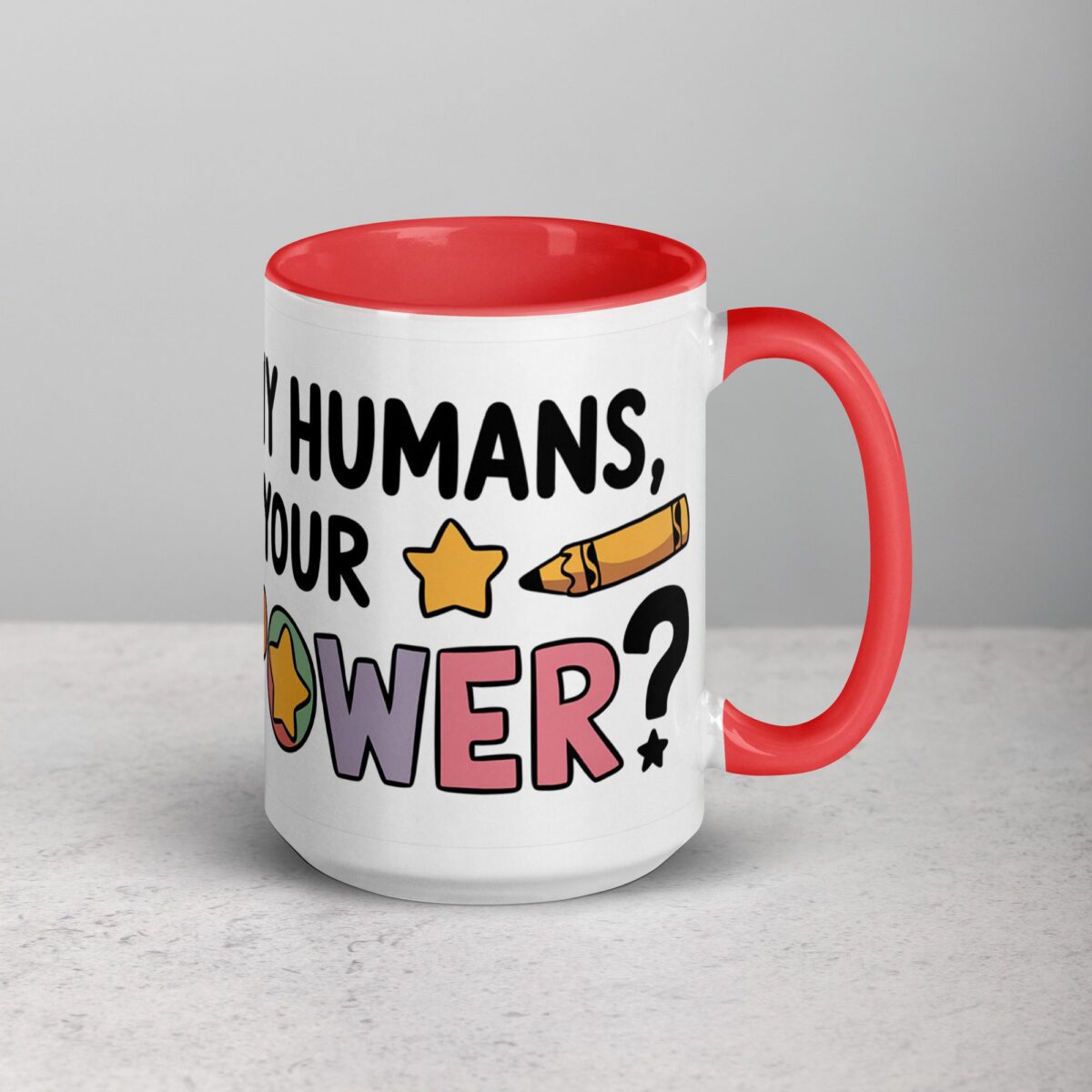 I Teach Tiny Humans, What’s Your Superpower? Coffee Mug - Image 12