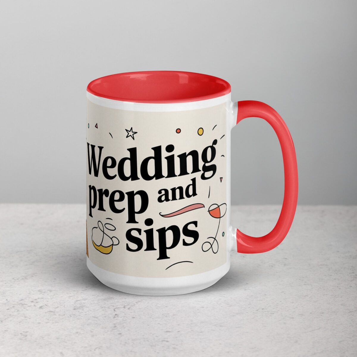 Wedding Prep and Sips Bridesmaid Mug - Image 12