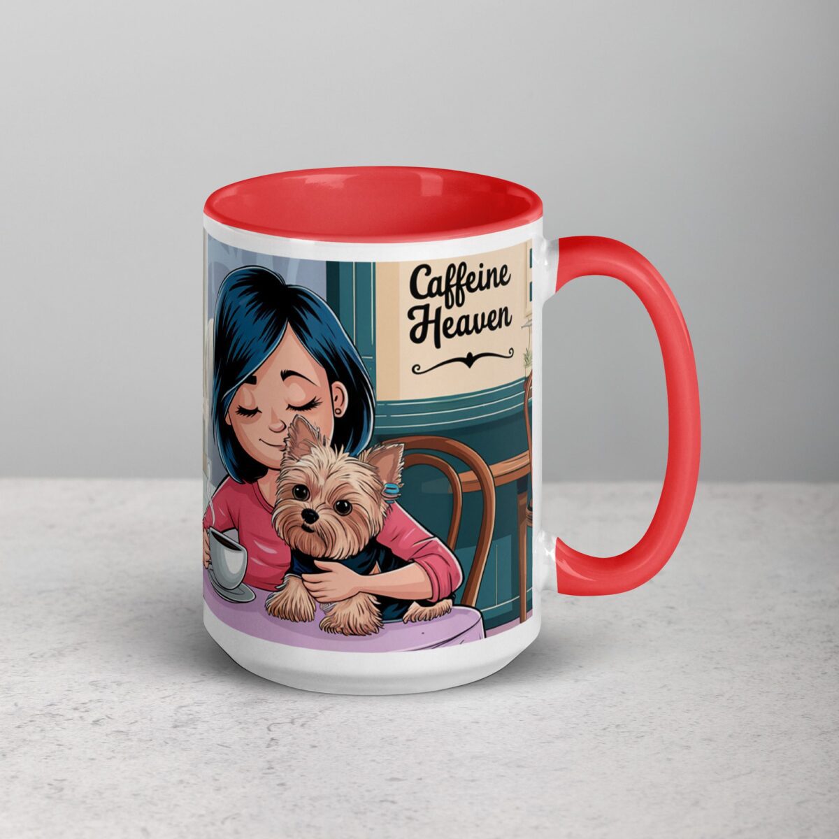Yorkie Mom (Coffee and Cuddles) Mug - Image 12