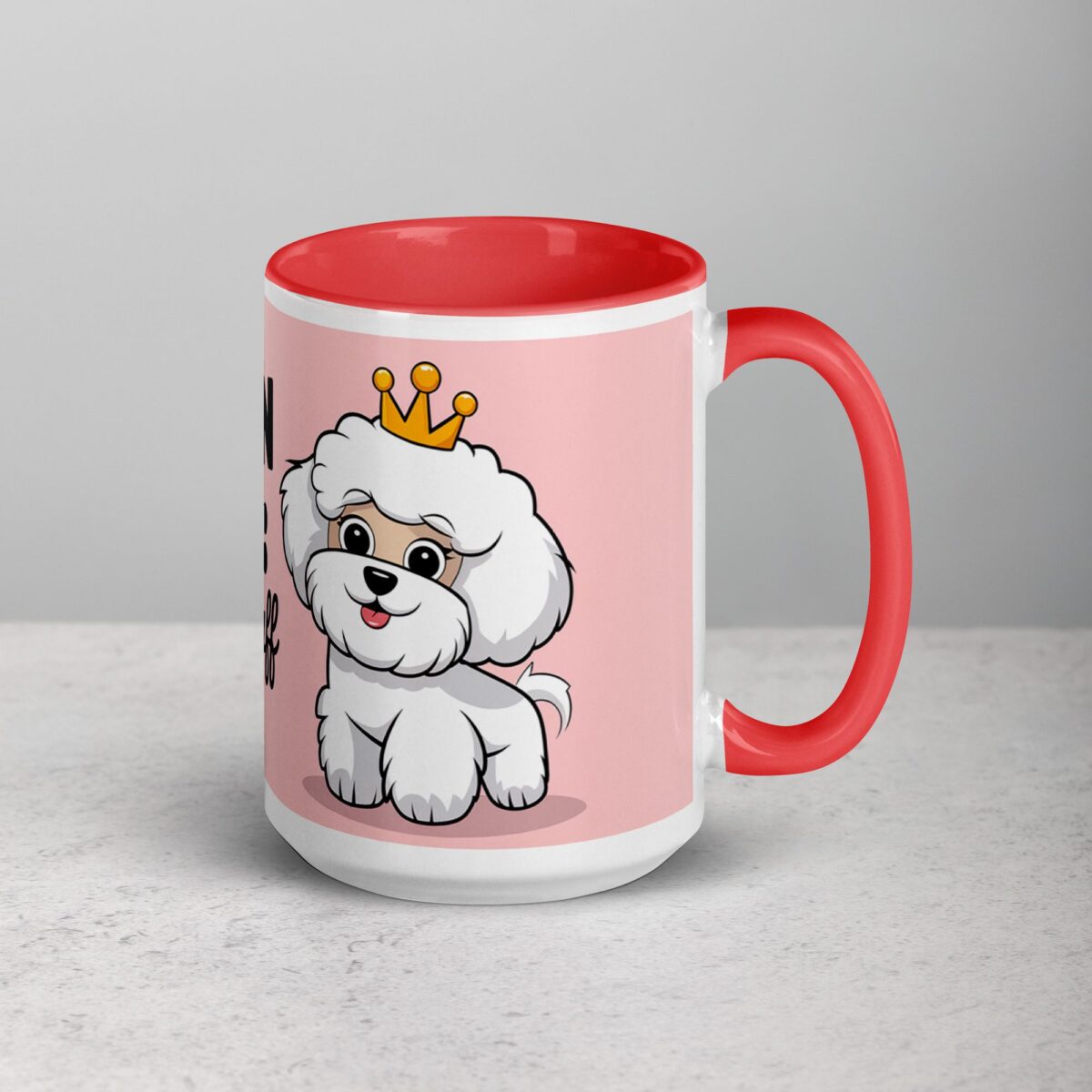 Bichon Mom: Queen of Fluff Coffee Mug - Image 12