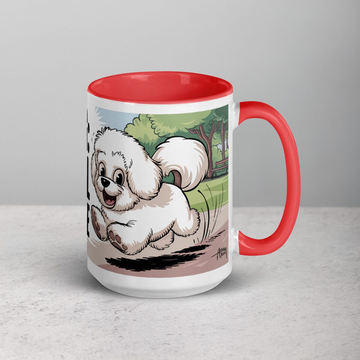 Warning: Fluff Ball on the Loose Coffee Mug - Image 12