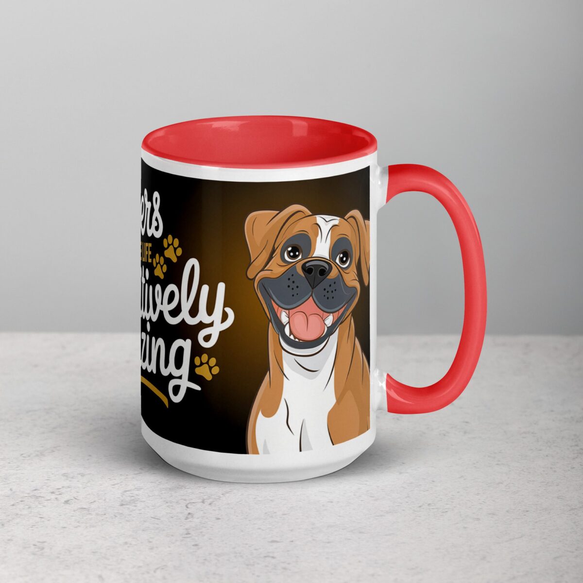 Boxers Make Life Pawsitively Amazing Coffee Mug - Image 13