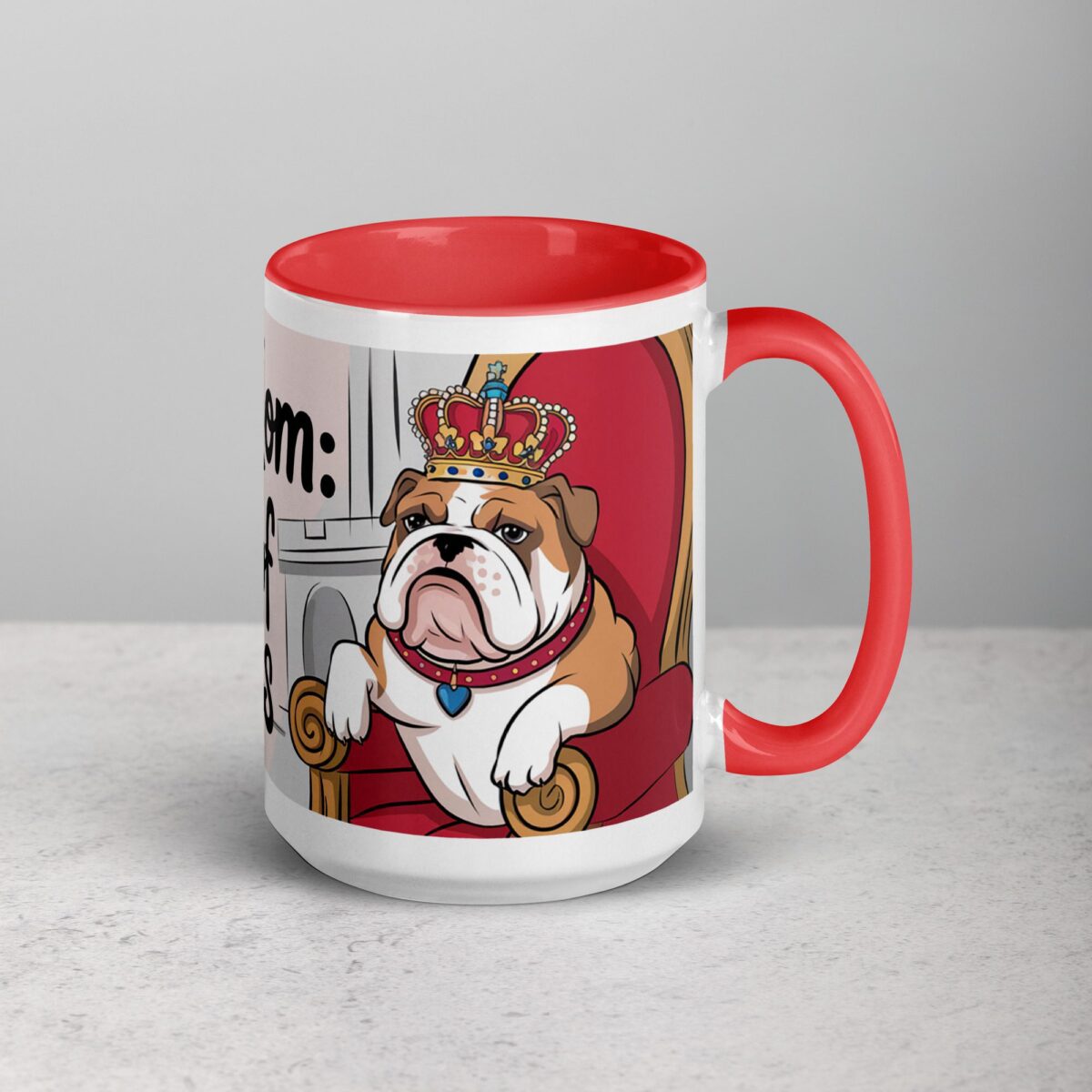 Bulldog Mom: Queen of Snuggles Coffee Mug - Image 12