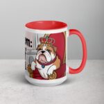 Bulldog Mom: Queen of Snuggles Coffee Mug - Image 12