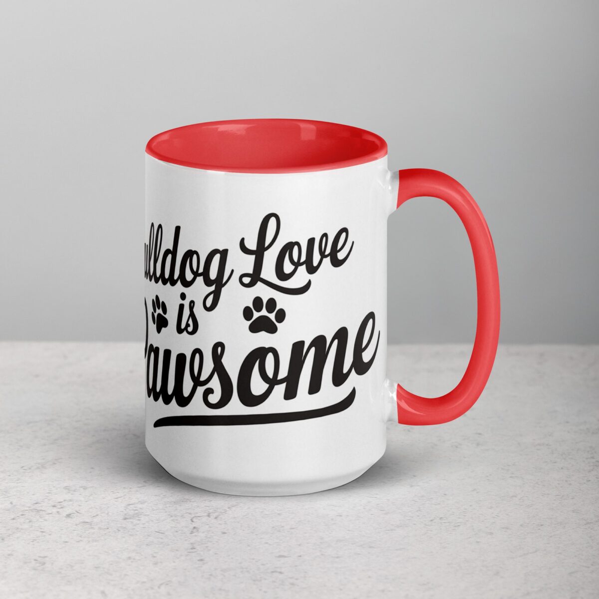 Bulldog Love Is Pawsome Coffee Mug - Image 12