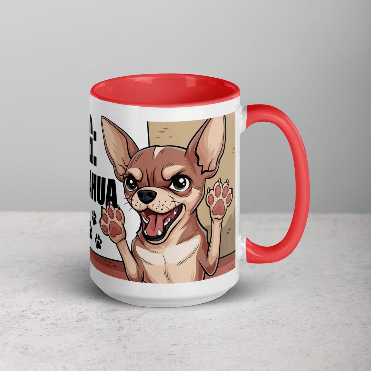 Warning: Fierce Chihuahua on Duty Coffee Mug - Image 12
