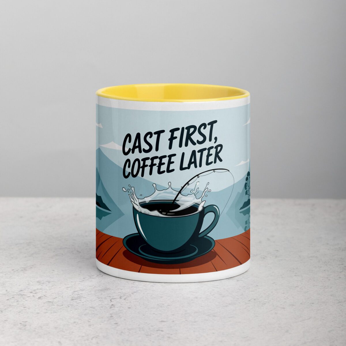 Cast First, Coffee Later Fishing Mug - Image 19