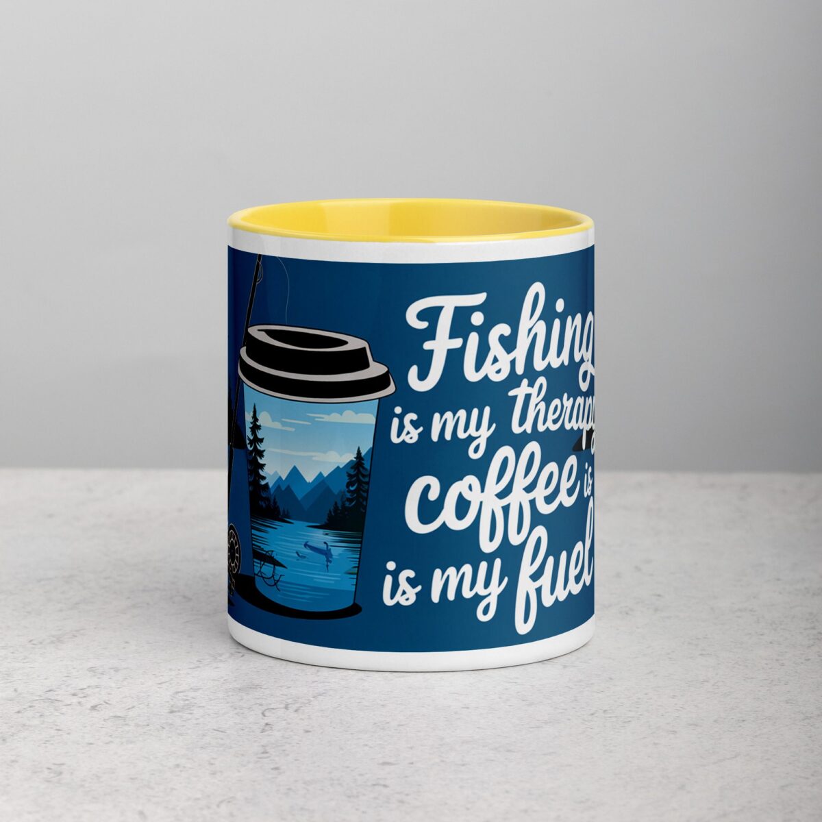 Fishing is My Therapy, Coffee is My Fuel Mug - Image 19