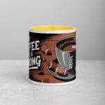 My Coffee Game is Strong Football Mug - Image 19