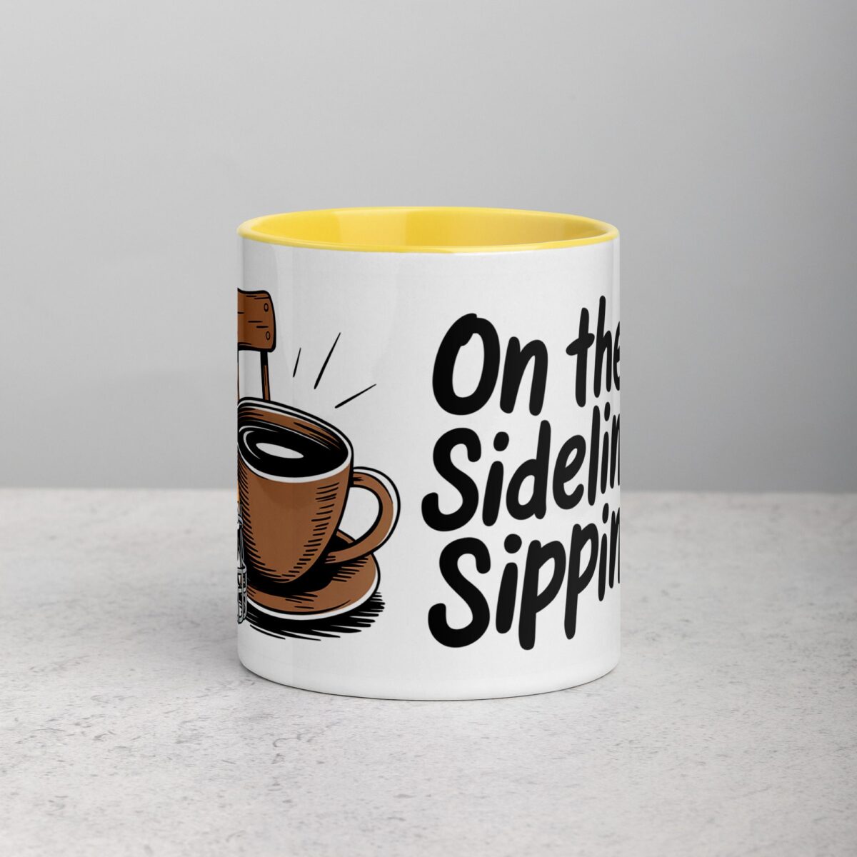 On the Sidelines Sippin’ Football Coffee Mug & Tea Cup - Image 19