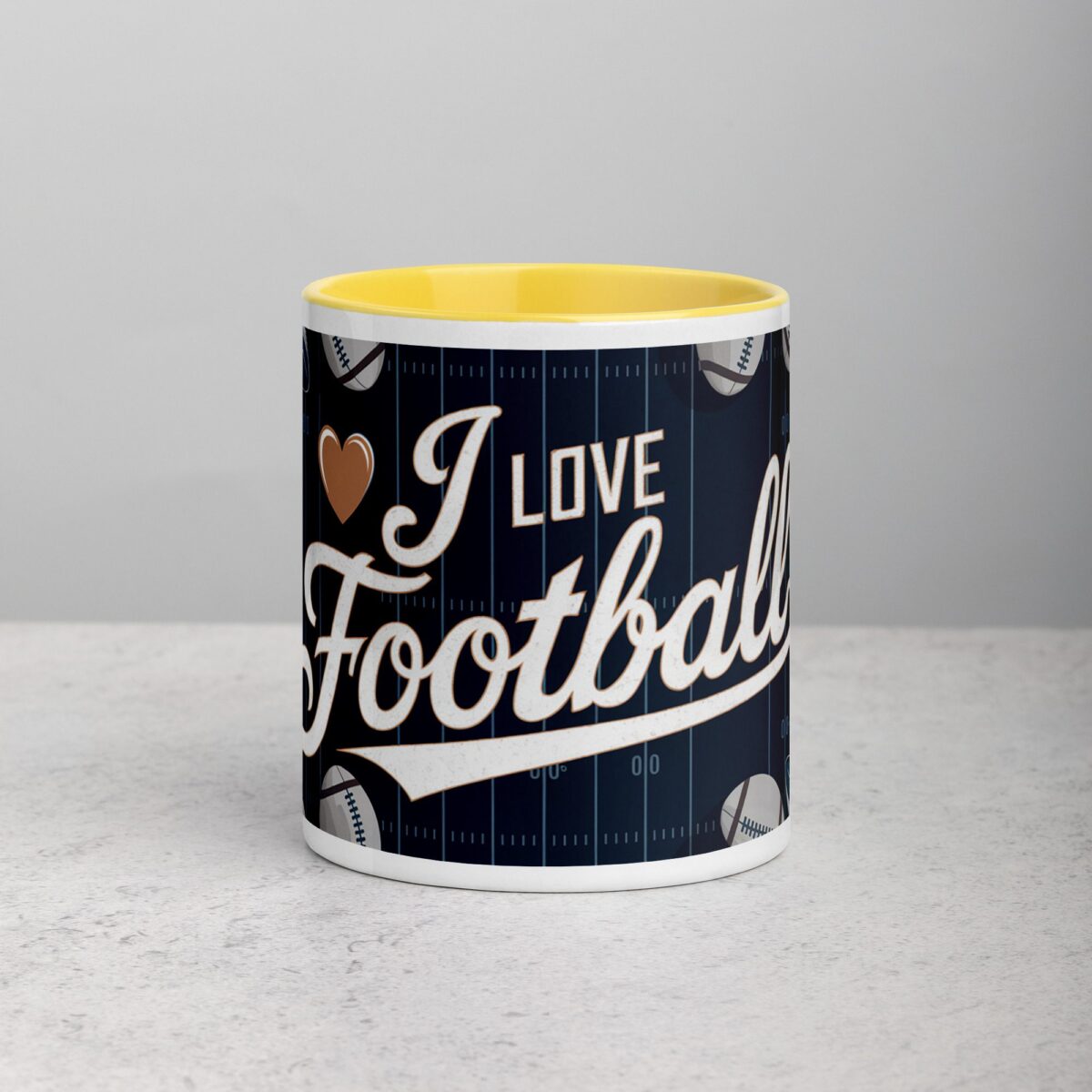 I Love Football Sophisticated Coffee Mug & Tea Cup - Image 19