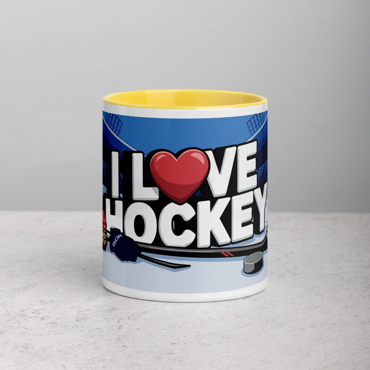 I Love Hockey Fun Hockey Coffee Cup - Image 19