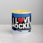 I Love Hockey Fun Hockey Coffee Cup - Image 19