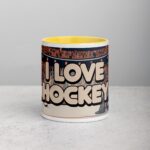 I Love Hockey Retro Hockey Coffee Cup - Image 19