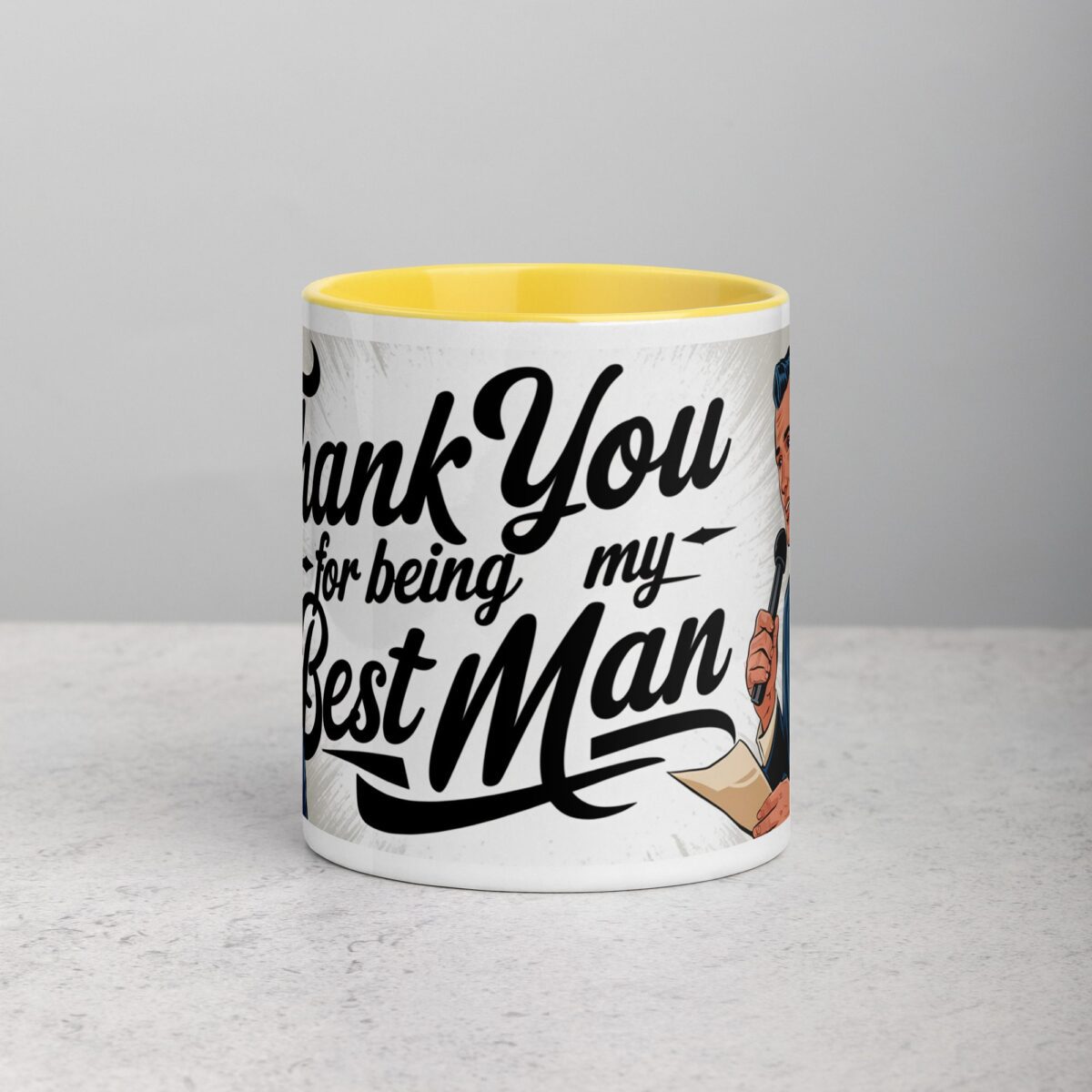 Retro Thank You Best Man Coffee Mug & Tea Cup - Image 19