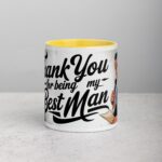 Retro Thank You Best Man Coffee Mug & Tea Cup - Image 19