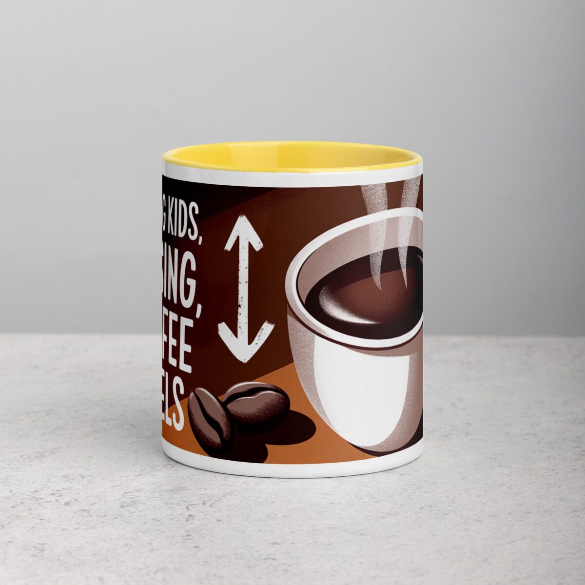 Raising Kids, Raising Coffee Levels Mug - Image 19