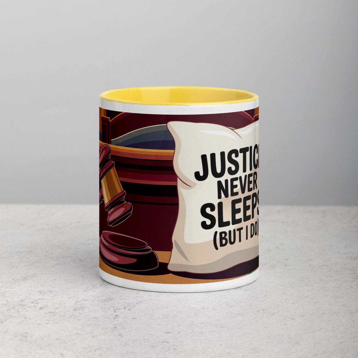 Justice Never Sleeps (But I Do) Lawyer Coffee Mug - Image 19