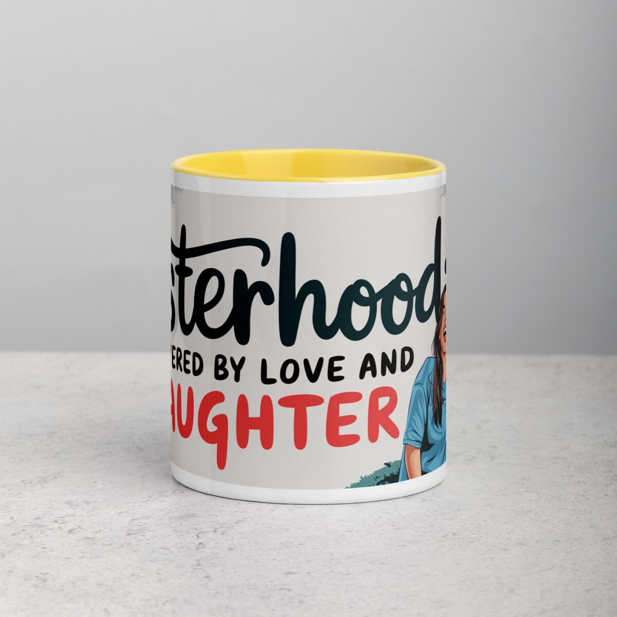Sisterhood: Powered by Love and Laughter Coffee Mug - Image 19