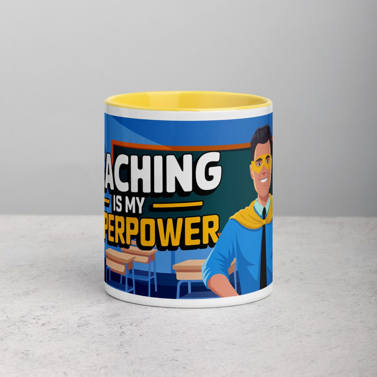 Teaching Is My Superpower Man Coffee Mug & Tea Cup - Image 19