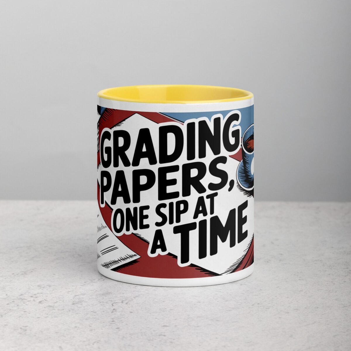 Grading Papers, One Sip at a Time Coffee Mug - Image 19