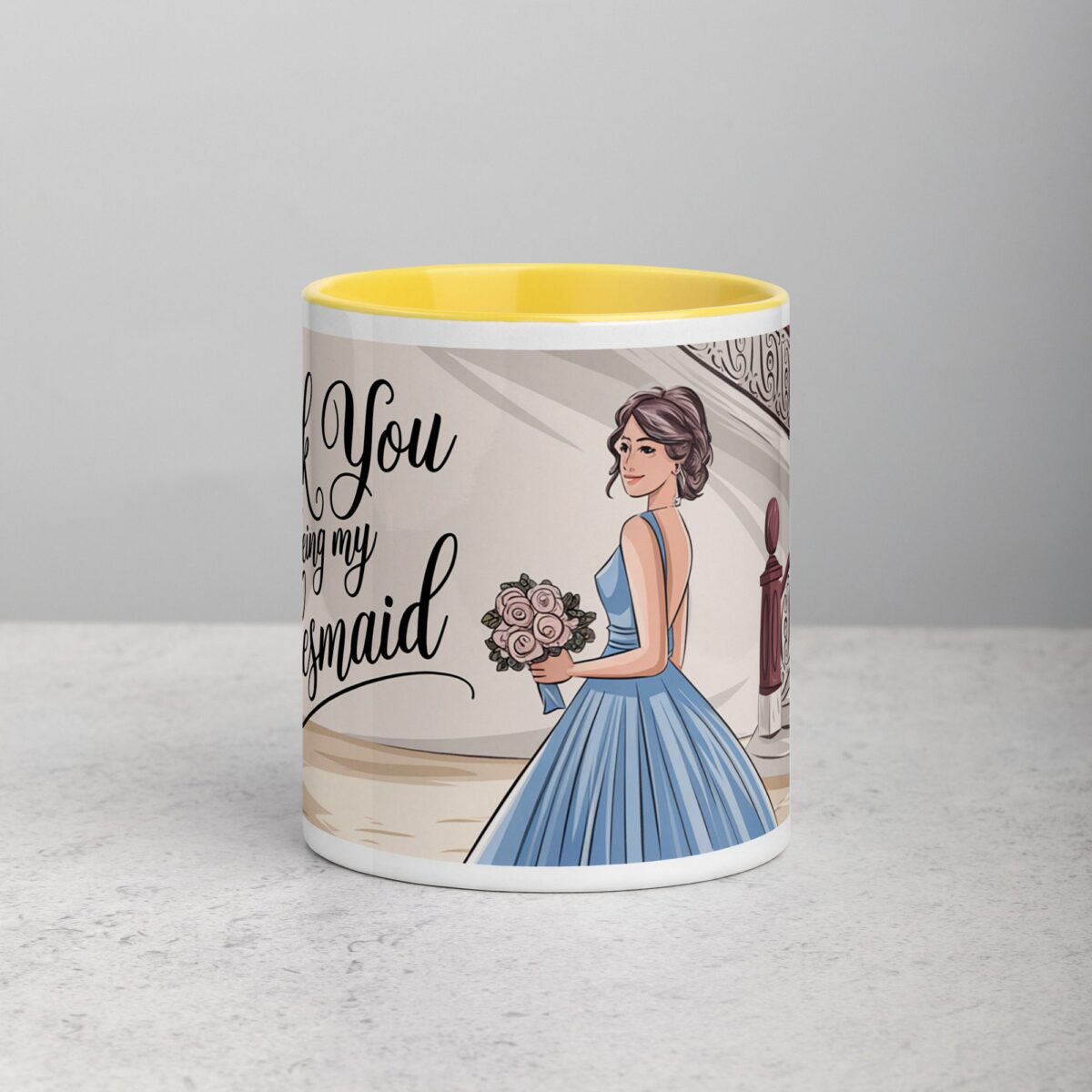 Thank You for Being My Bridesmaid Elegant Coffee Mug - Image 19