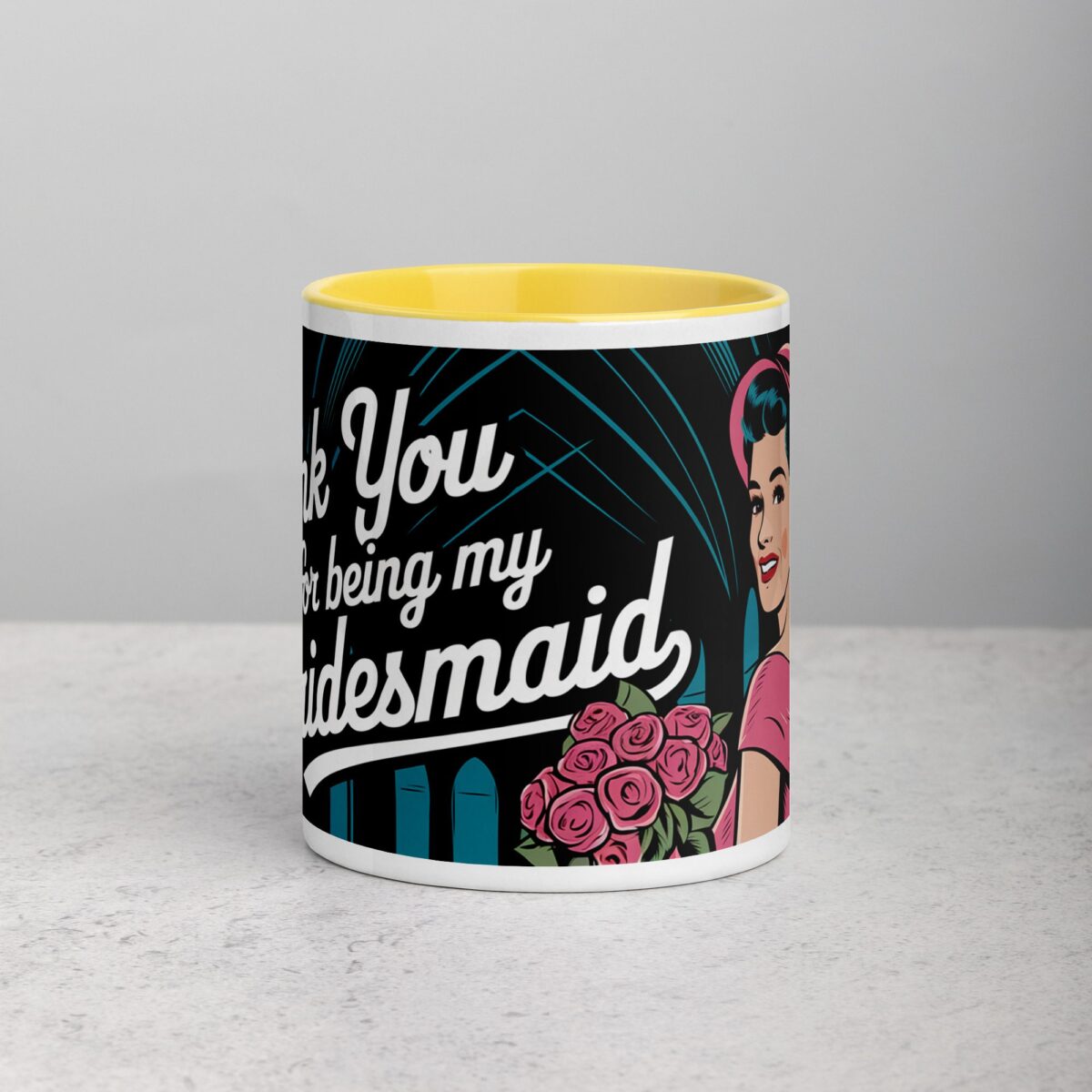 Thank You for Being My Bridesmaid Retro Coffee Mug - Image 19