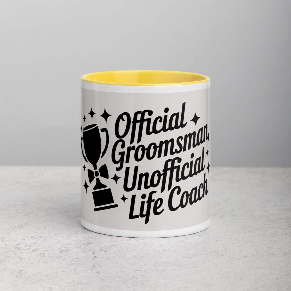 Official Groomsman, Unofficial Life Coach Coffee Mug - Image 19