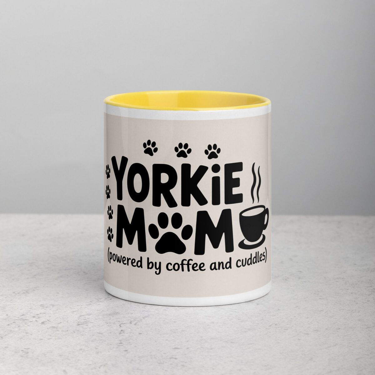 Yorkie Mom Text Coffee Mug & Tea Cup - Image 19