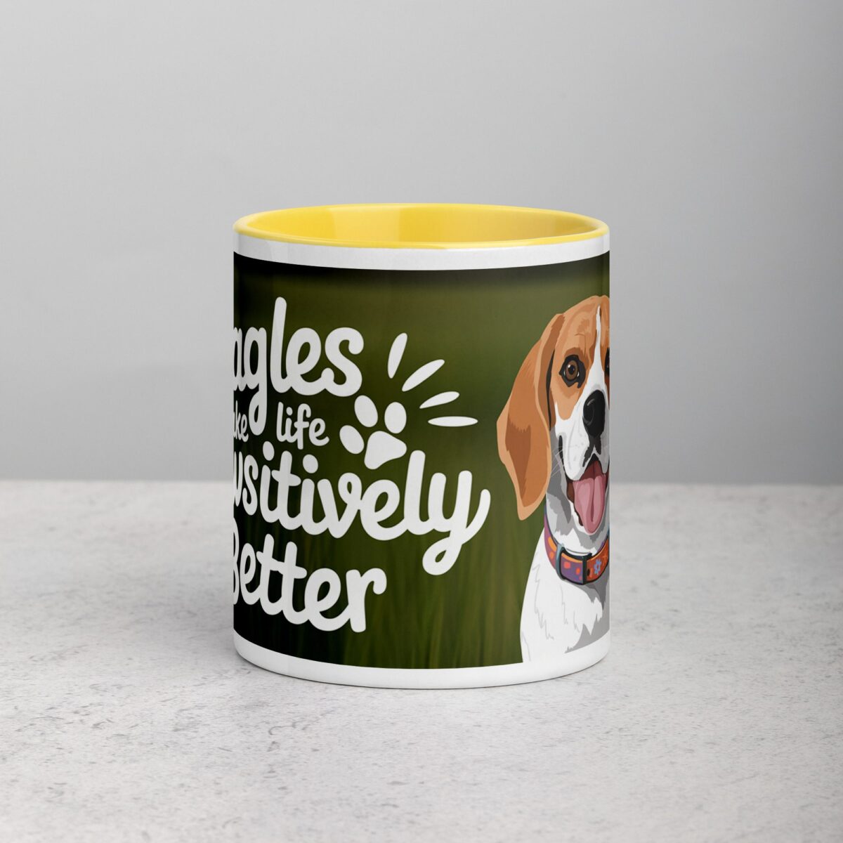 Beagles Make Life Pawsitively Better Coffee Mug - Image 19