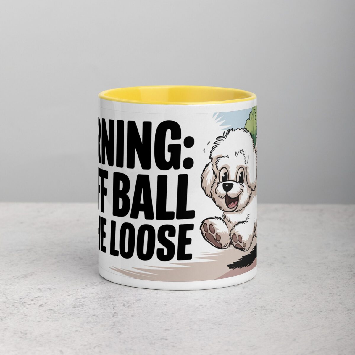 Warning: Fluff Ball on the Loose Coffee Mug - Image 19