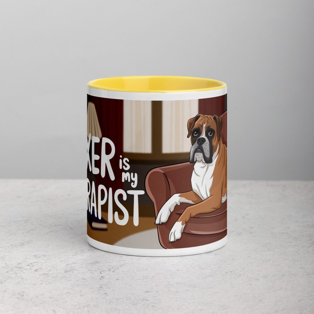 My Boxer Is My Therapist Coffee Mug - Image 19