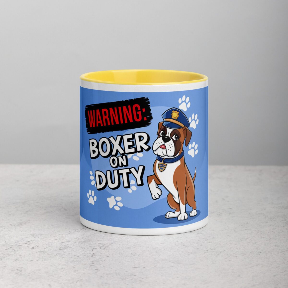 Warning: Boxer on Duty Coffee Mug - Image 19