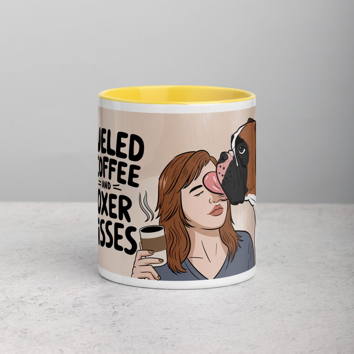 Fueled by Coffee and Boxer Kisses Mug - Image 19