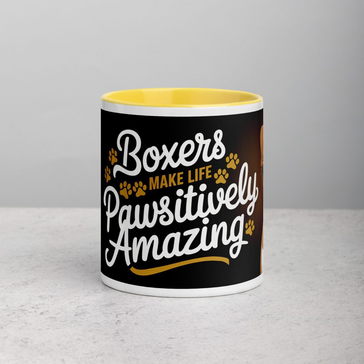 Boxers Make Life Pawsitively Amazing Coffee Mug - Image 20