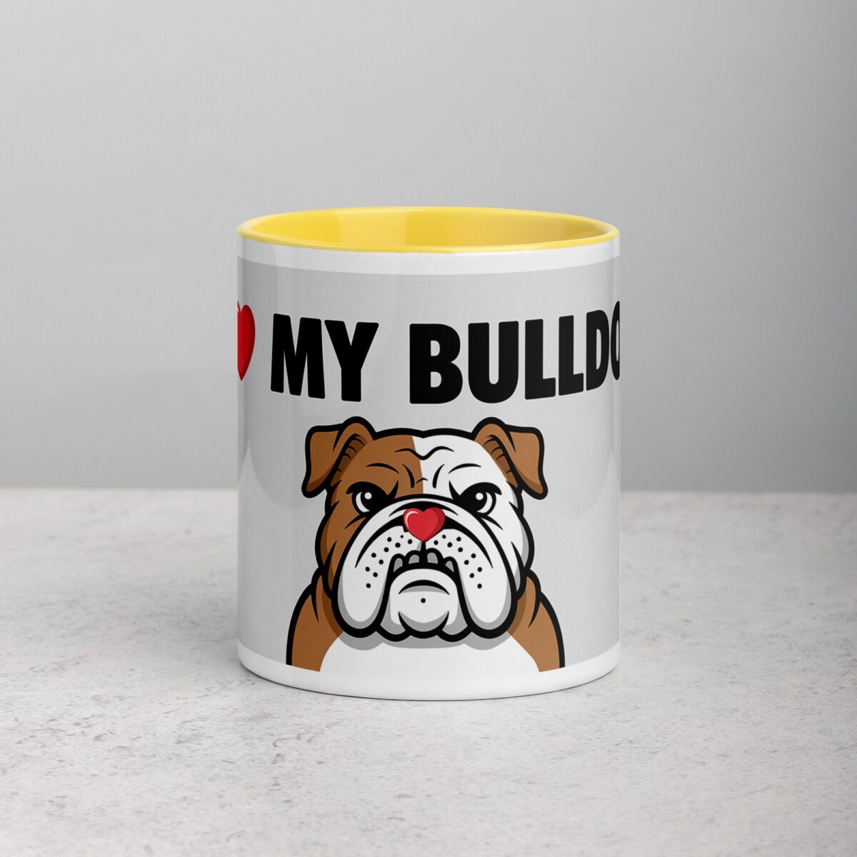 I ❤️ My Bulldog  Coffee Mug & Tea Cup - Image 19
