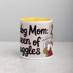 Bulldog Mom: Queen of Snuggles Coffee Mug - Image 19