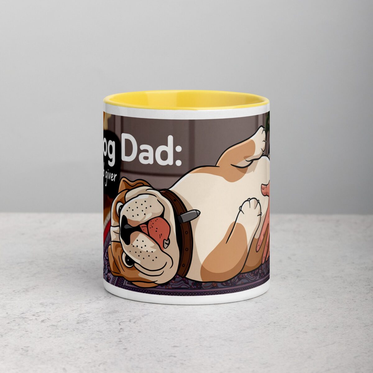 Bulldog Dad: Chief Belly Rub Giver Coffee Mug - Image 19