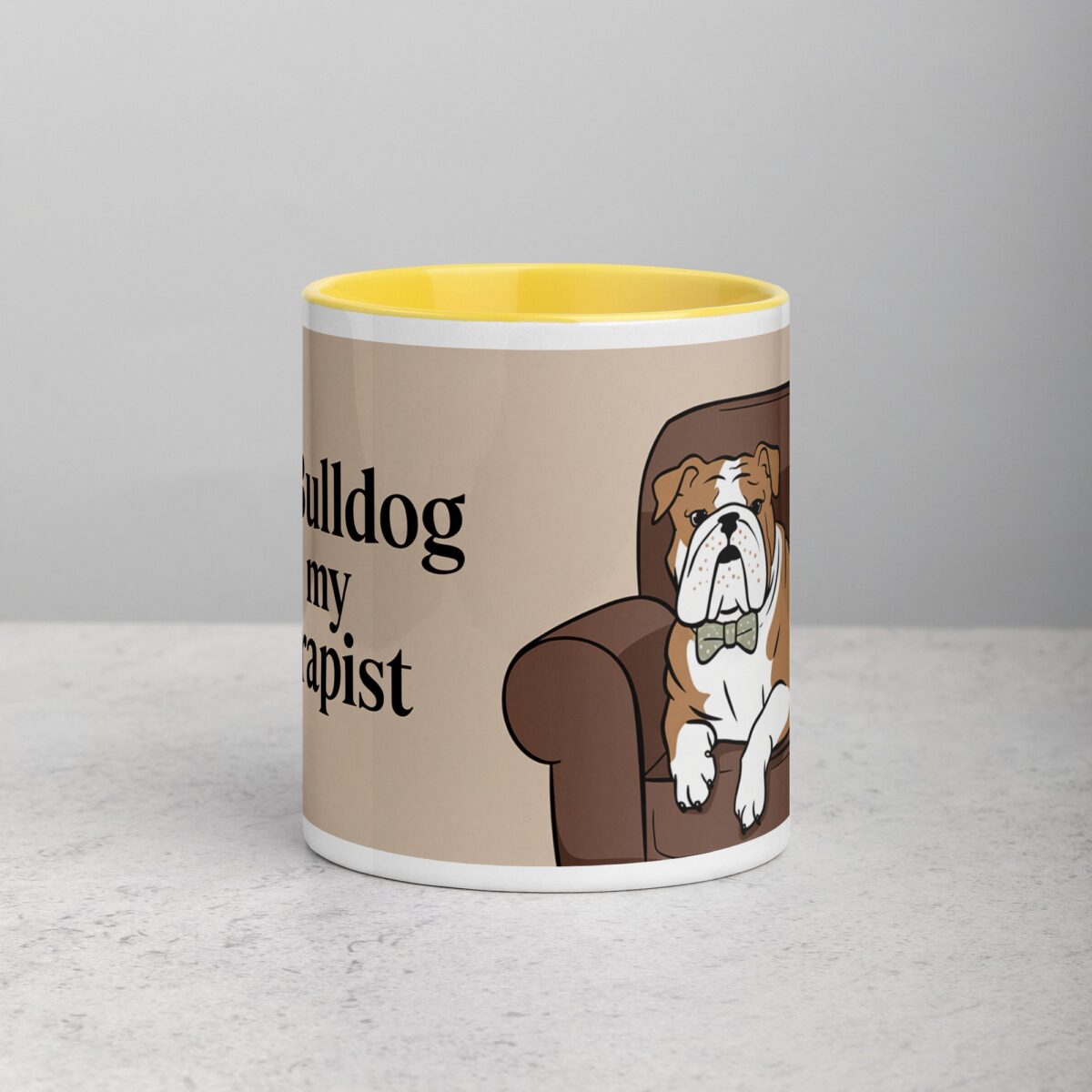 My Bulldog Is My Therapist Coffee Mug & Tea Cup - Image 19