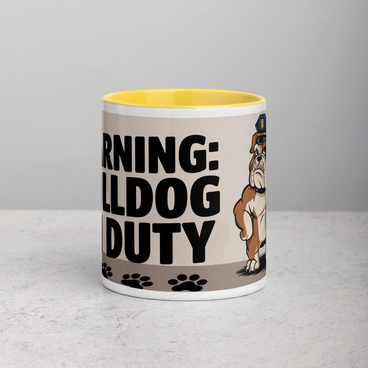 Warning: Bulldog on Duty Coffee Mug - Image 19