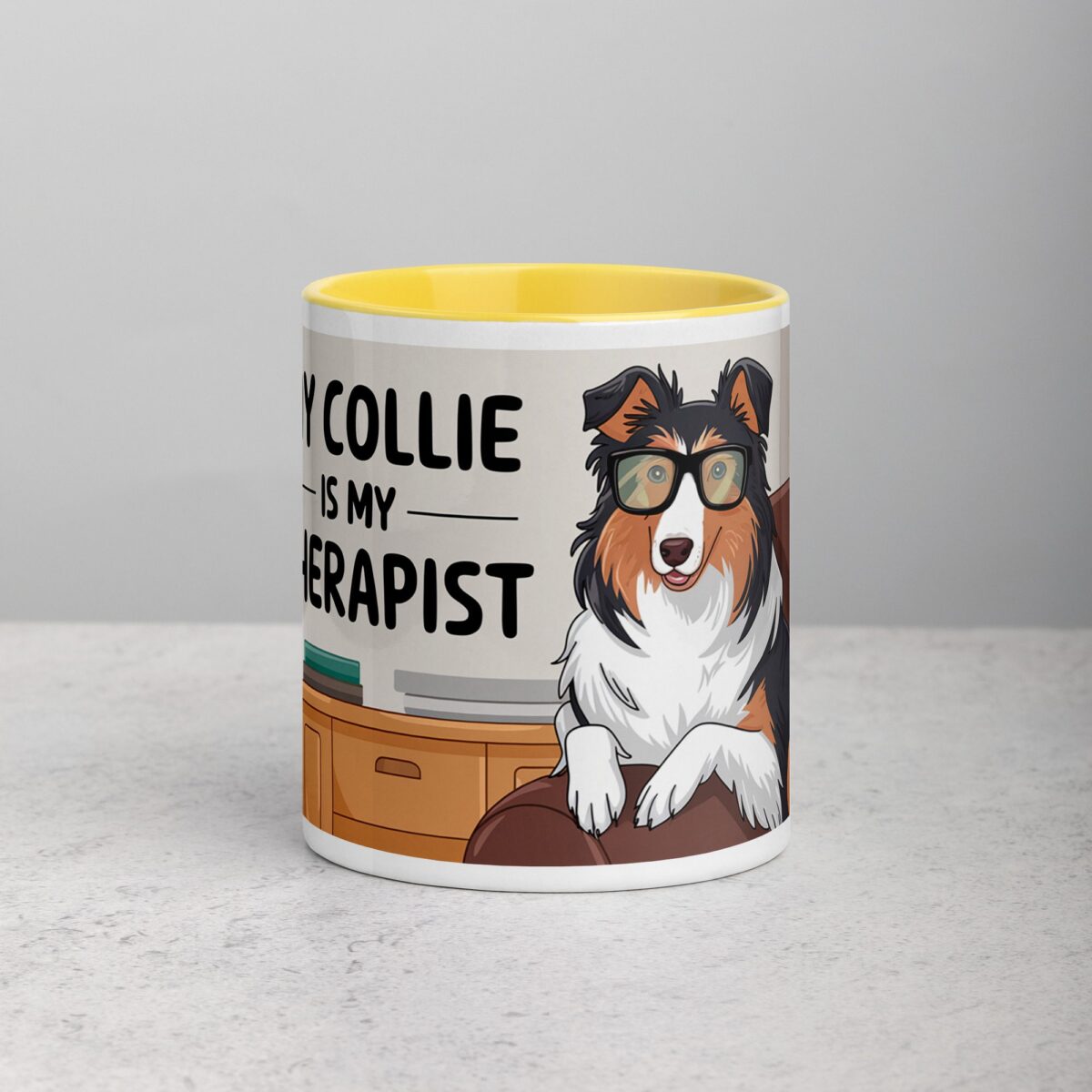 My Collie Is My Therapist Coffee Mug - Image 19