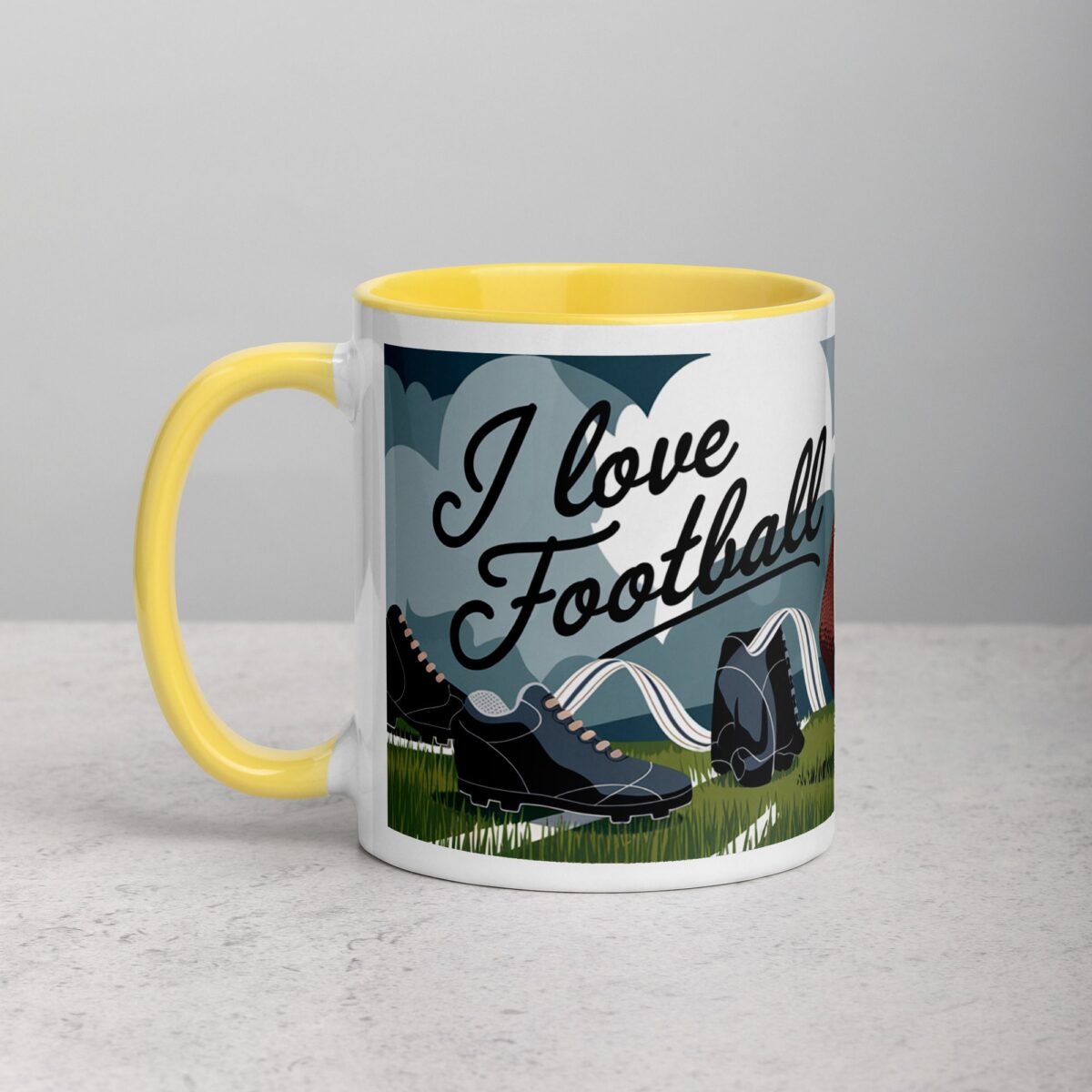 I Love Football Elegant Coffee Mug & Tea Cup - Image 20
