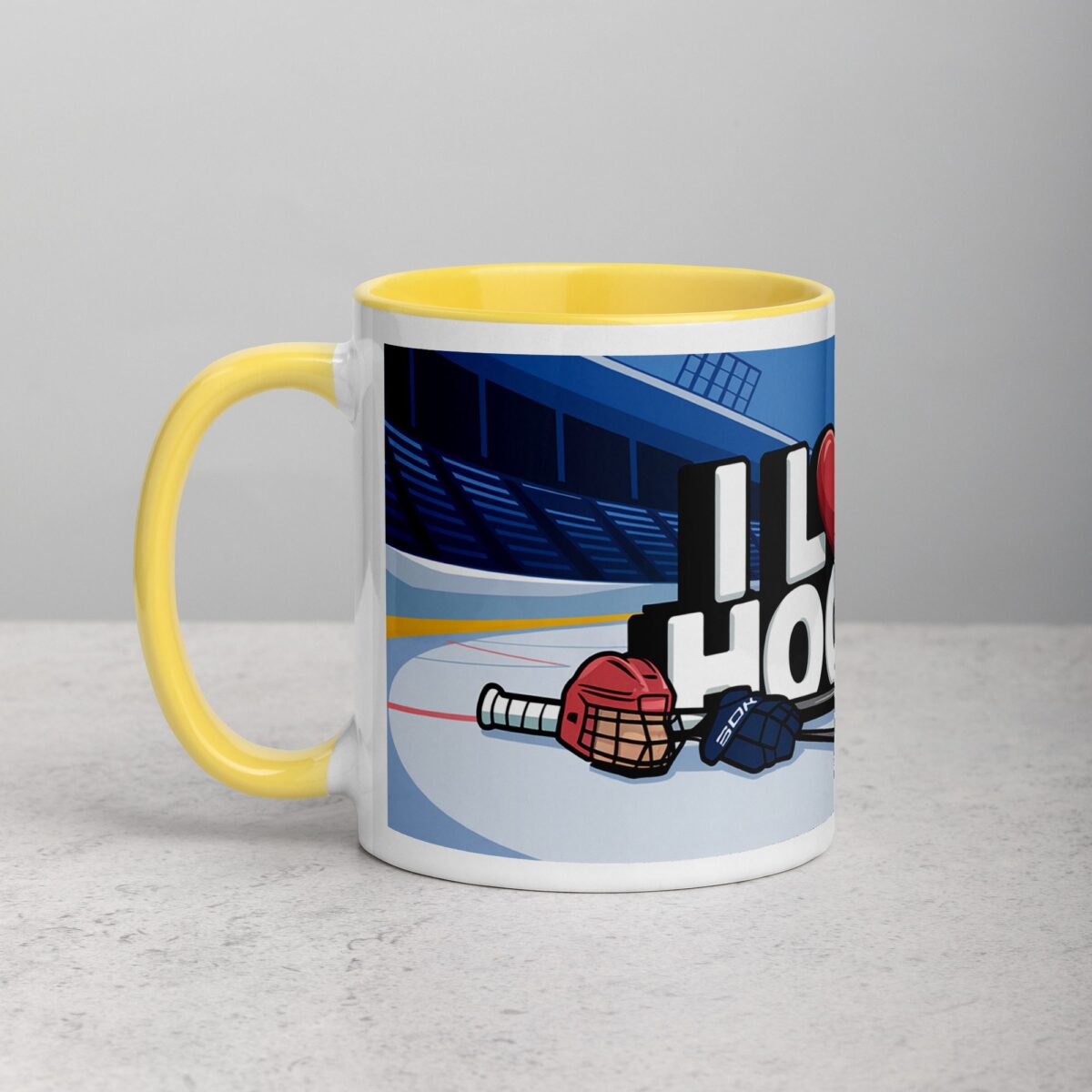 I Love Hockey Fun Hockey Coffee Cup - Image 20