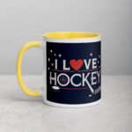 I Love Hockey Sophisticated Hockey Coffee Cup - Image 20