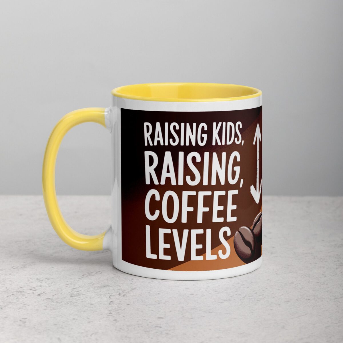 Raising Kids, Raising Coffee Levels Mug - Image 20